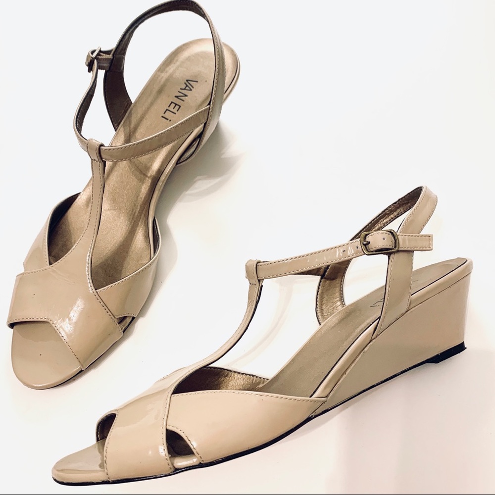 VANELI Nude Wedge Sandal
